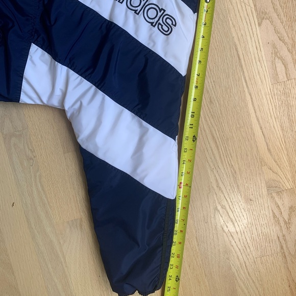 vintage 90’s Adidas bomber jacket coat blue white sz Large / Medium mens - Picture 5 of 12